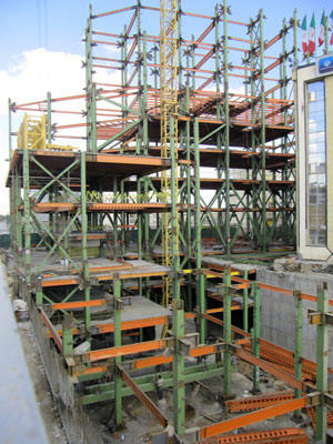 Steel Structure of central building of Kermanshah Technology Park